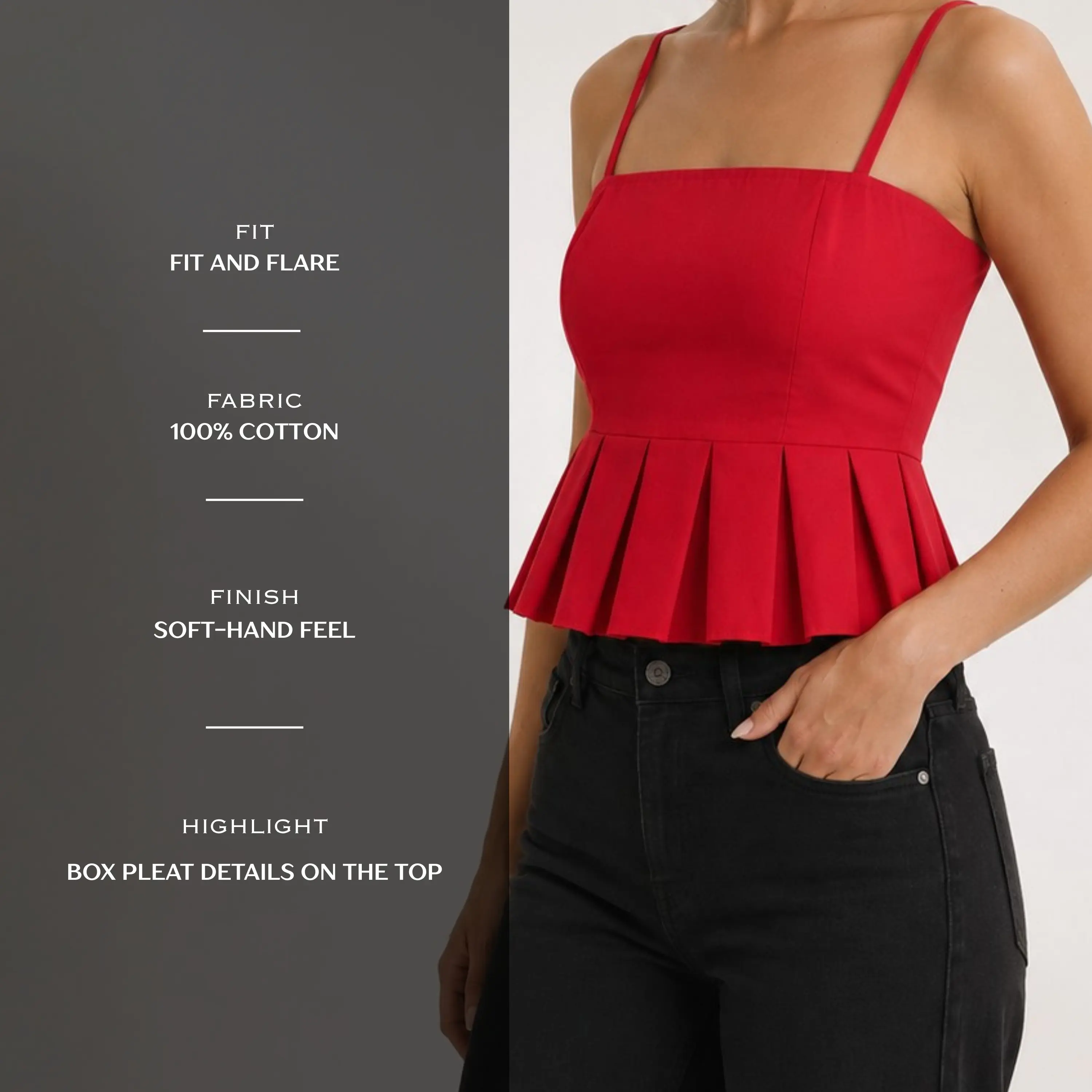 Ruby Peplum Top — alternate view